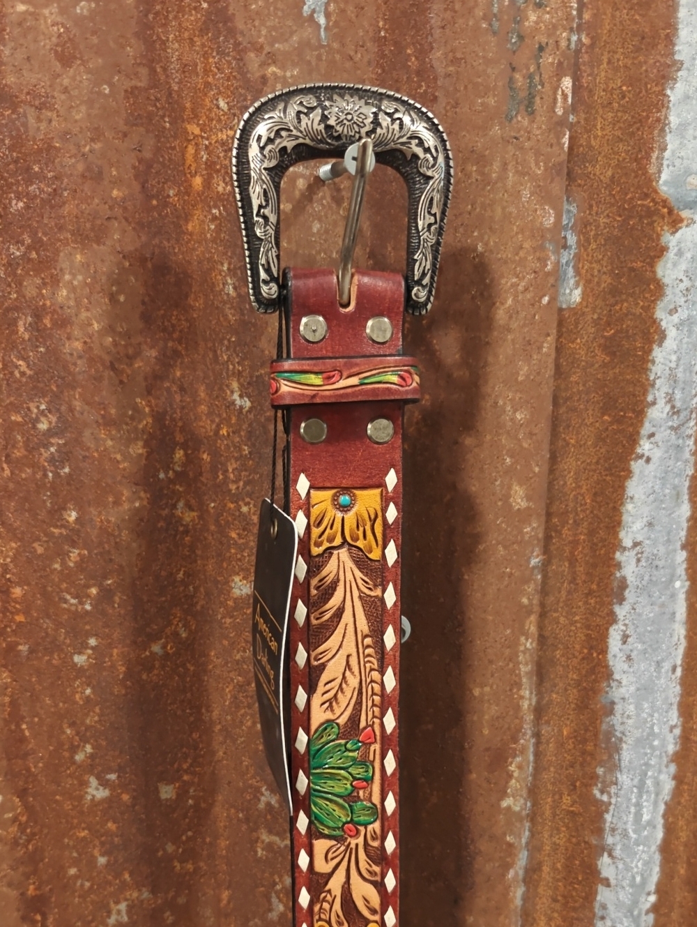 American Darling 32" Leather Tooled Belt